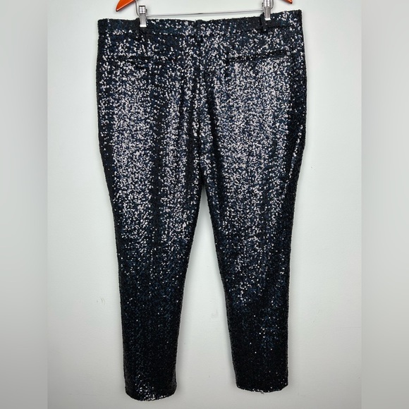 ASOS W40”plus short L30”holidays sequins straight leg pants full lining NWT - Picture 2 of 16